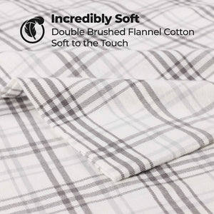 Plaid Flannel Cotton Classic Modern Farmhouse Pillowcases, Set of 2 - Pillowcases by Superior Brand