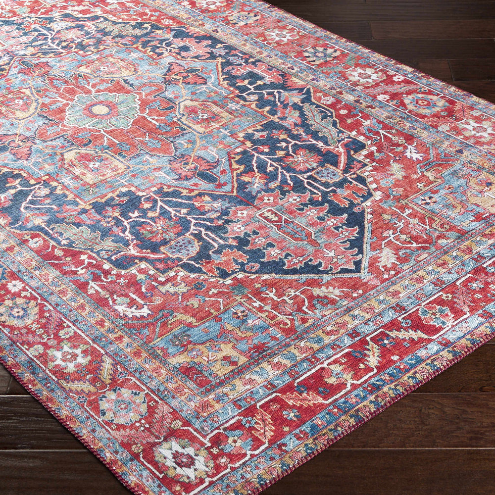 Pauline Red Medallion Performance Rug