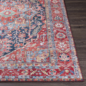 Pauline Red Medallion Performance Rug