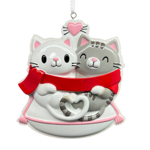 Purrfect Love Cats Ornament