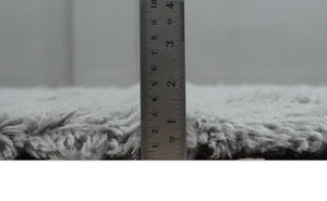 Gray Modern Solid Design Hand Woven Wool Area Rug