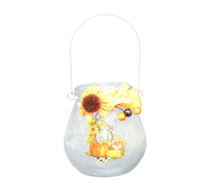 Frosted Glass Harvest Luminary -