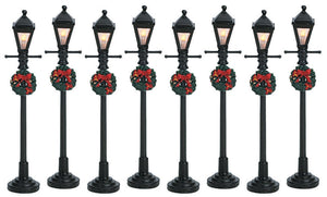 Village Gas Lantern Street Lamp - Set of 8