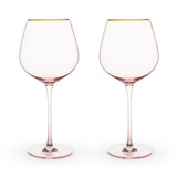 Rose-crystal-red-wine-glass-set-by-twine®-Wine-Glasses