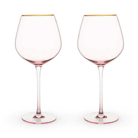 Rose-crystal-red-wine-glass-set-by-twine®-Wine-Glasses