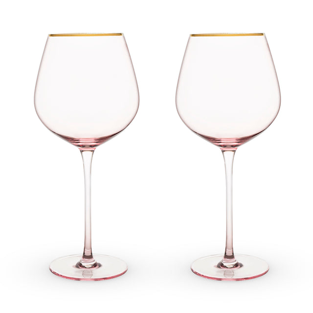 Rose-crystal-red-wine-glass-set-by-twine®-Wine-Glasses