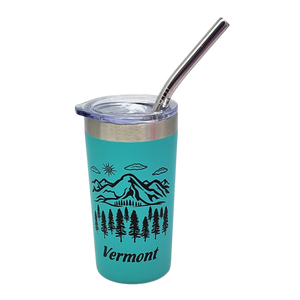 Vermont Green Mountains Stainless Steel 2oz Shooter - Aqua
