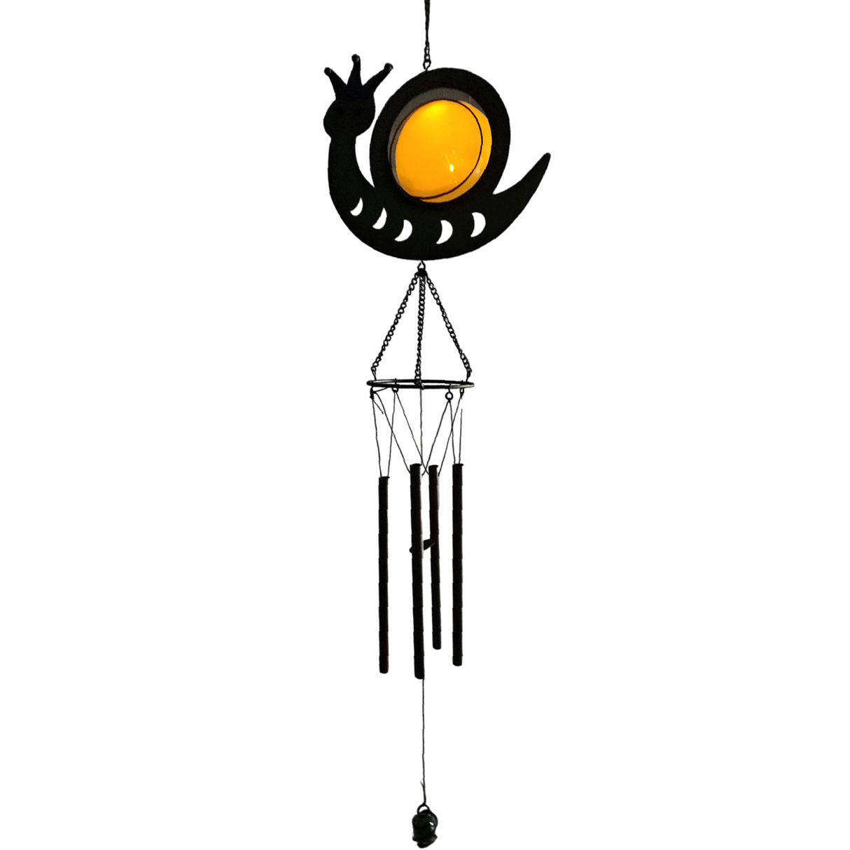 Solar LED Lighted Wind Chime - Snail