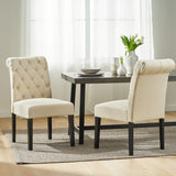 Broxton Tufted Rooltop Dining Chairs, Set of 2