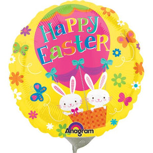 Easter Pre-Inflated - Happy Easter Yellow  Balloon