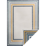 Pollux Classic Coastal Mitred Stripe Reversible Machine - Washable Indoor/Outdoor Area Rug - Tuesday Morning - Area Rugs