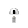 Rechargeable Chrome Table Lamp Dimmable Wireless LED Dome Light