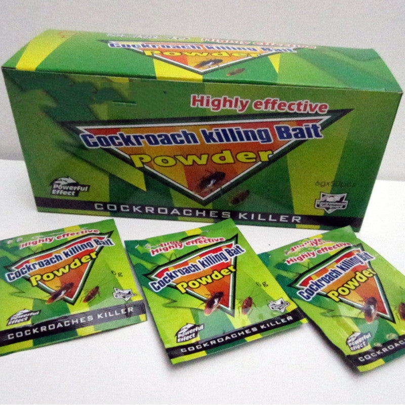 Cockroach Killing Bait Powder 10 or 20 Bags – Effective Roach Killer Insecticide Bait