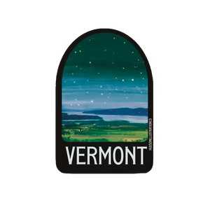 Vinyl Landmark Sticker - Vermont Night