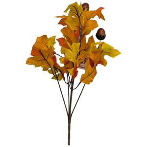 13-Inch Autumn Oak Leaf Bush