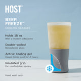 Host Beer Freeze™ Cooling Pint Glass – 16 oz (Set of 2)