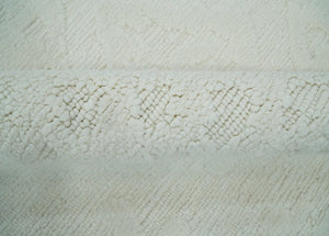 Premium 8x10 carved Texture Ivory Traditional hand knotted wool Area rug
