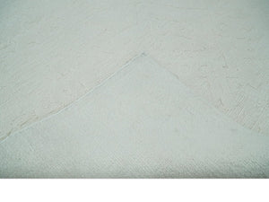 Premium 8x10 carved Texture Ivory Traditional hand knotted wool Area rug