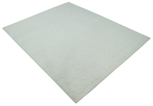 Premium 8x10 carved Texture Ivory Traditional hand knotted wool Area rug