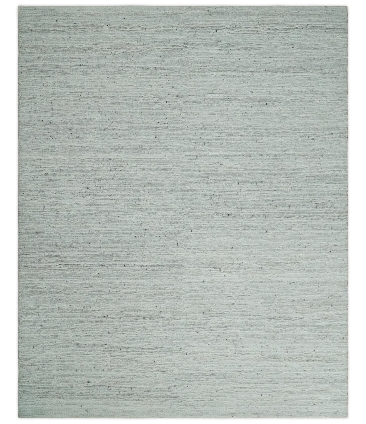Premium Contemporary loop Pile Ivory Hand woven wool Area Rug