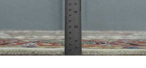 Premium Fine Knots Rust, Ivory and Olive 8x10 Hand knotted Traditional Wool Area Rug