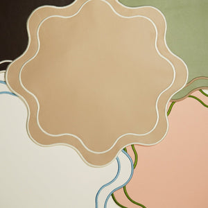 HAVEN LIGHT GREEN FAUX LEATHER PLACEMAT (Set Of 4)