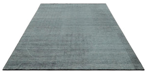 Premium Silver, gray and charcoal Contemporary Design 9x12 Hand knotted wool Area Rug
