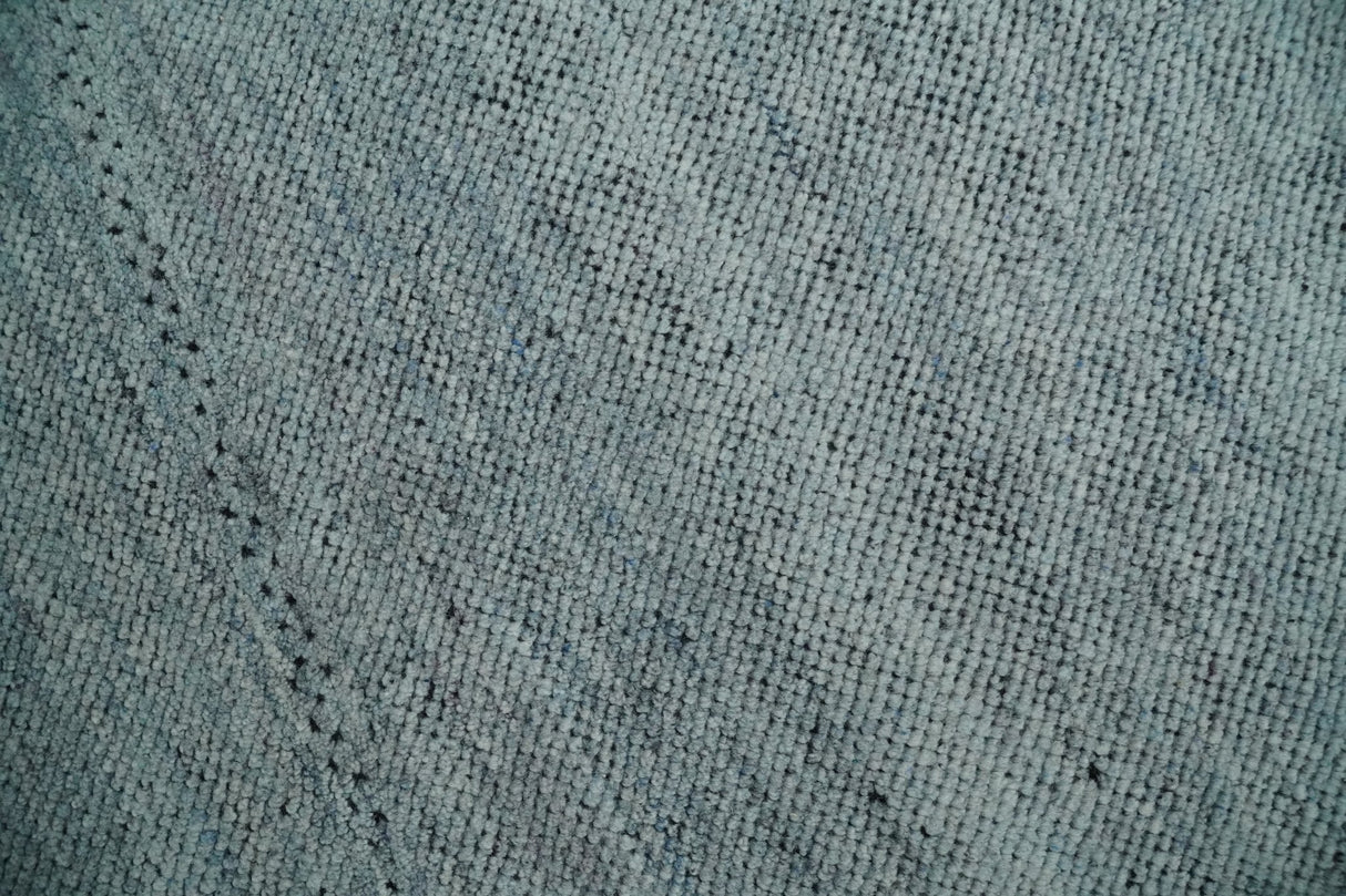 Premium Silver, gray and charcoal Contemporary Design 9x12 Hand knotted wool Area Rug