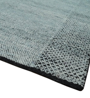 Premium Silver, gray and charcoal Contemporary Design 9x12 Hand knotted wool Area Rug