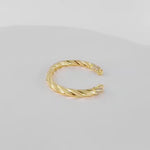 18k Gold-Plated Spiral Bracelet