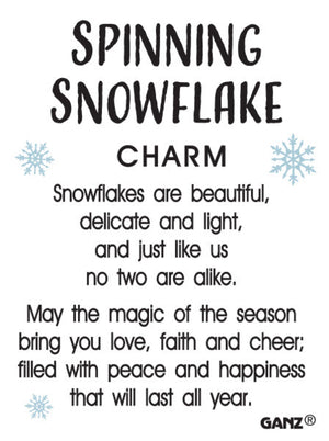 Spinning Snowflake - Pocket Charm