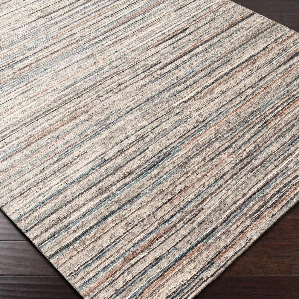 Premium 6x9 Striped Wool&Viscose Rug - Clearance