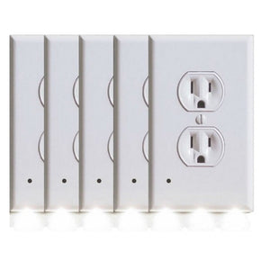 Outlet Cover with Built-In LED Night Light - 2 Styles