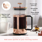 Piper™ rose gold press pot