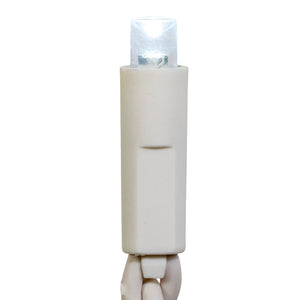 70-Light Cool White Soft Twinkle White Wire LED Icicle Light Set