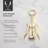 Gold winged corkscrew by viski®