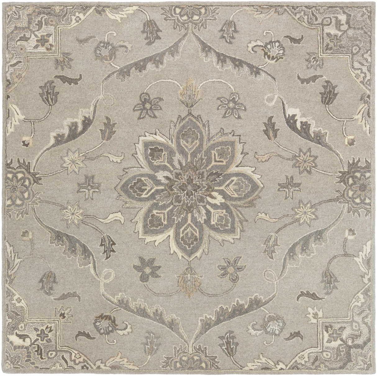 Peterstown Beige Wool Rug