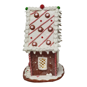 Whimsical Lighted Gingerbread Cottage