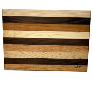 Vermont Artisan  Tri Color Routed Cutting Board
