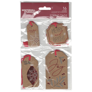 Baker’s Holiday Gift Tags – Foil on Kraft