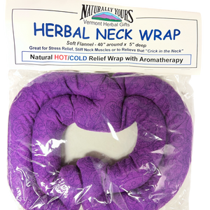Herbal Hot/Cold Therapy Flannel Neck Wrap