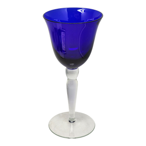 Elegant Cobalt Blue Wine Goblet