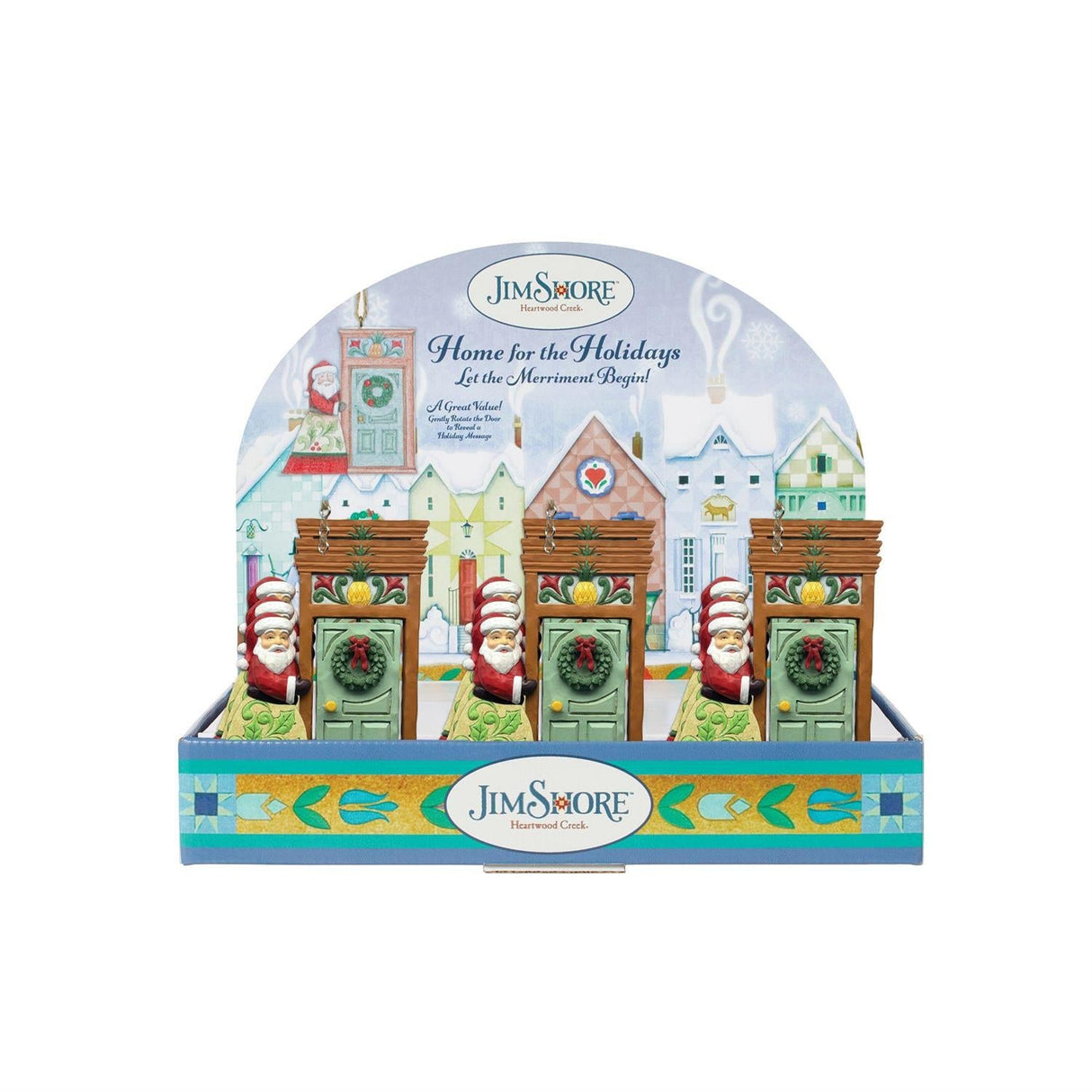 Home for the Holidays: Santa Standing in Doorway Ornament
