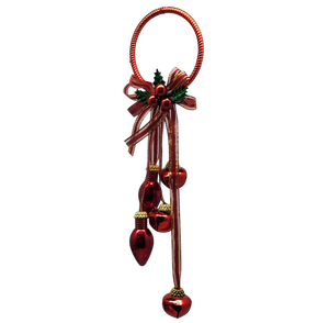 Jingle Bell Door Hanger - Red
