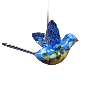 Blown Glass Bluebird - Azure Sky