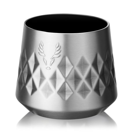 Paragon-stainless-steel-whiskey-taster-in-platinum-viski®-Whiskey-Glasses