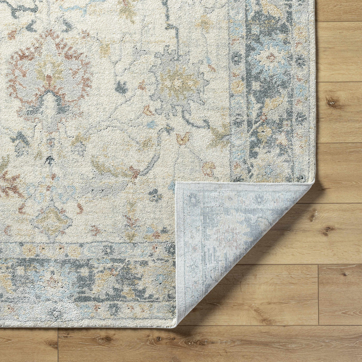 Ahmaud Beige & Light Gray Thick Lu x e Area Rug