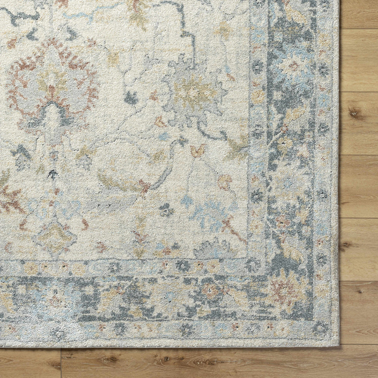 Ahmaud Beige & Light Gray Thick Lu x e Area Rug