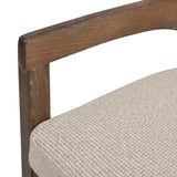 Pyrla 26" Upholstered Counter Stool with Curved Cane Back and Wood Legs - Counter Stools