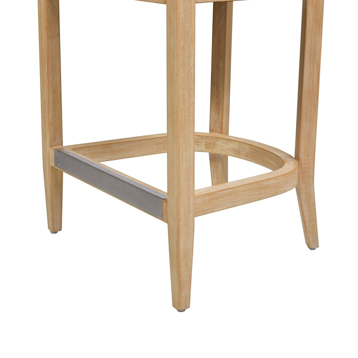 Pyrla 26" Upholstered Counter Stool with Curved Cane Back and Wood Legs - Counter Stools